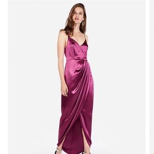 Fuchsia slip dress by Express